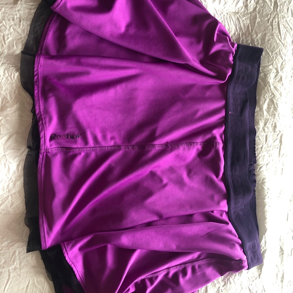 Purple and black Reebok tennis skirt size large